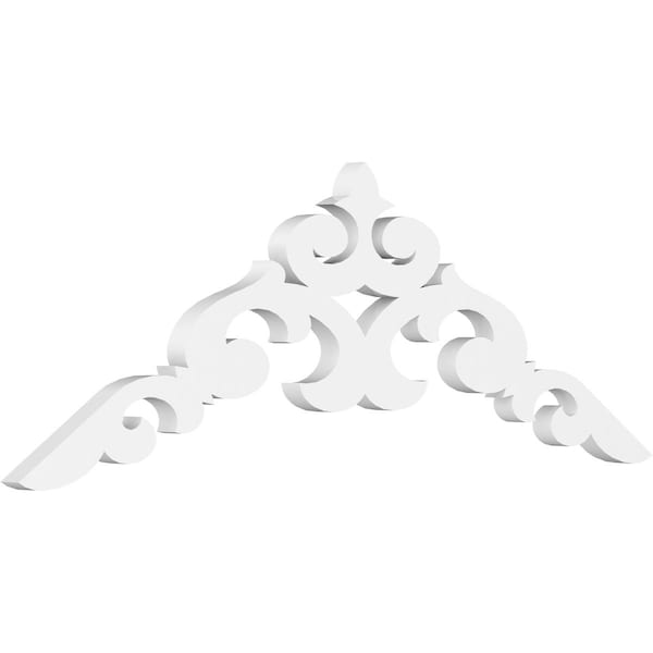 Ekena Millwork Pitch Kendall Architectural Grade PVC Gable Pediment, 36"W x 12"H x 1"P (8/12) GPP036X012X100KEN - main